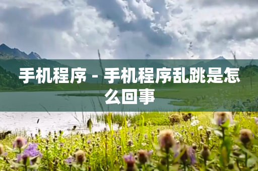 手机程序 - 手机程序乱跳是怎么回事