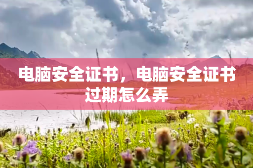 电脑安全证书，电脑安全证书过期怎么弄