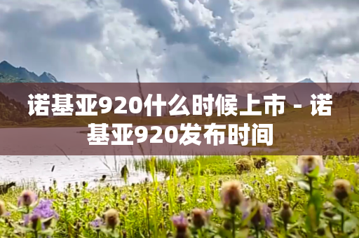诺基亚920什么时候上市 - 诺基亚920发布时间
