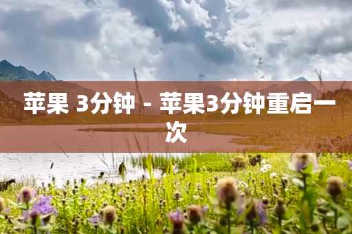  苹果 3分钟 - 苹果3分钟重启一次