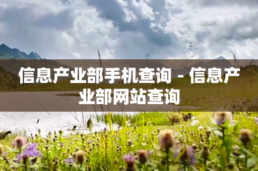 信息产业部手机查询 - 信息产业部网站查询