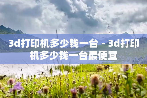 3d打印机多少钱一台 - 3d打印机多少钱一台最便宜