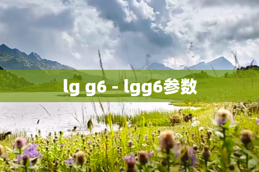 lg g6 - lgg6参数
