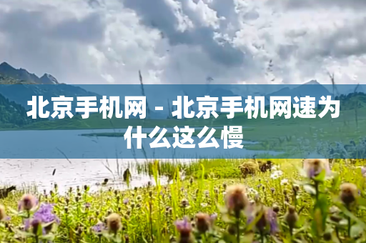 北京手机网 - 北京手机网速为什么这么慢
