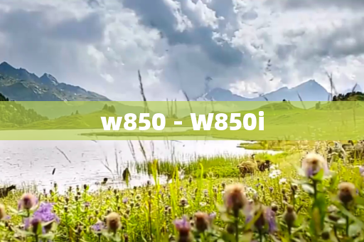 w850 - W850i