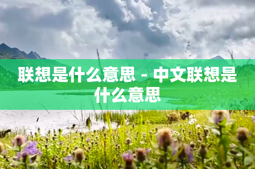 联想是什么意思 - 中文联想是什么意思