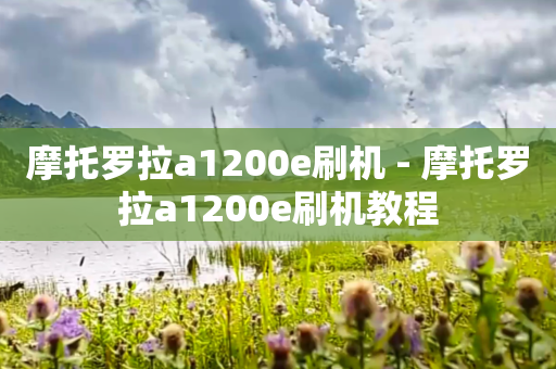 摩托罗拉a1200e刷机 - 摩托罗拉a1200e刷机教程