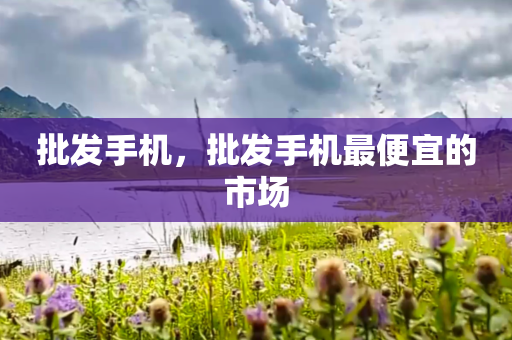 批发手机，批发手机最便宜的市场
