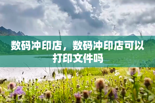 数码冲印店，数码冲印店可以打印文件吗