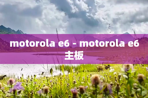 motorola e6 - motorola e6主板